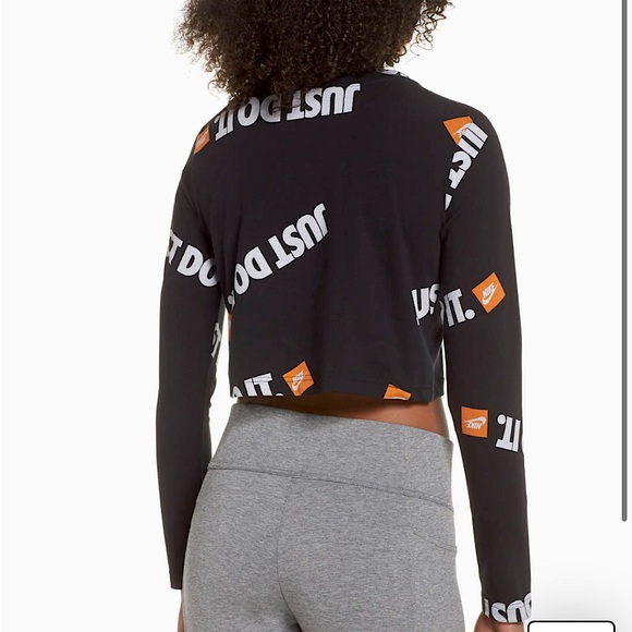 NWT Nike Cropped long sleeve multicolored size XS - Picture 4 of 7